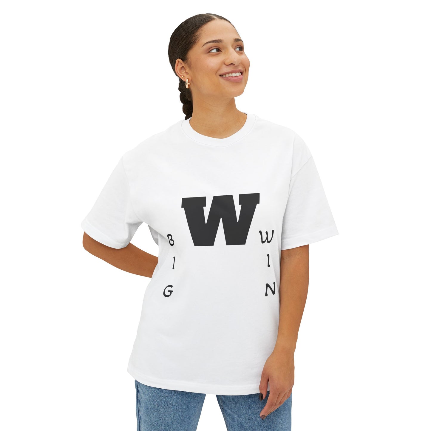 Oversized Boxy Tee - Big Win Design