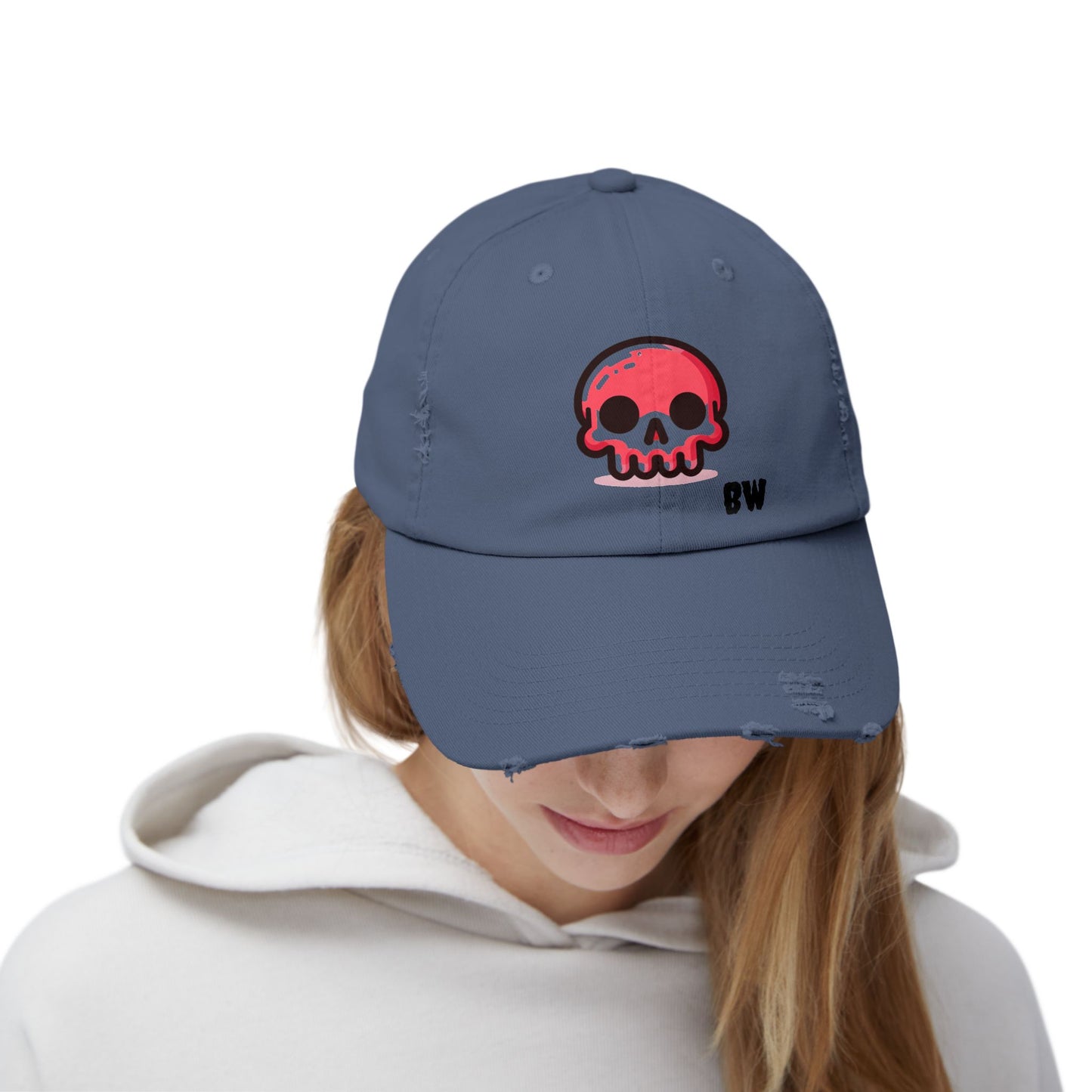 BW Cartoon Skull Cap