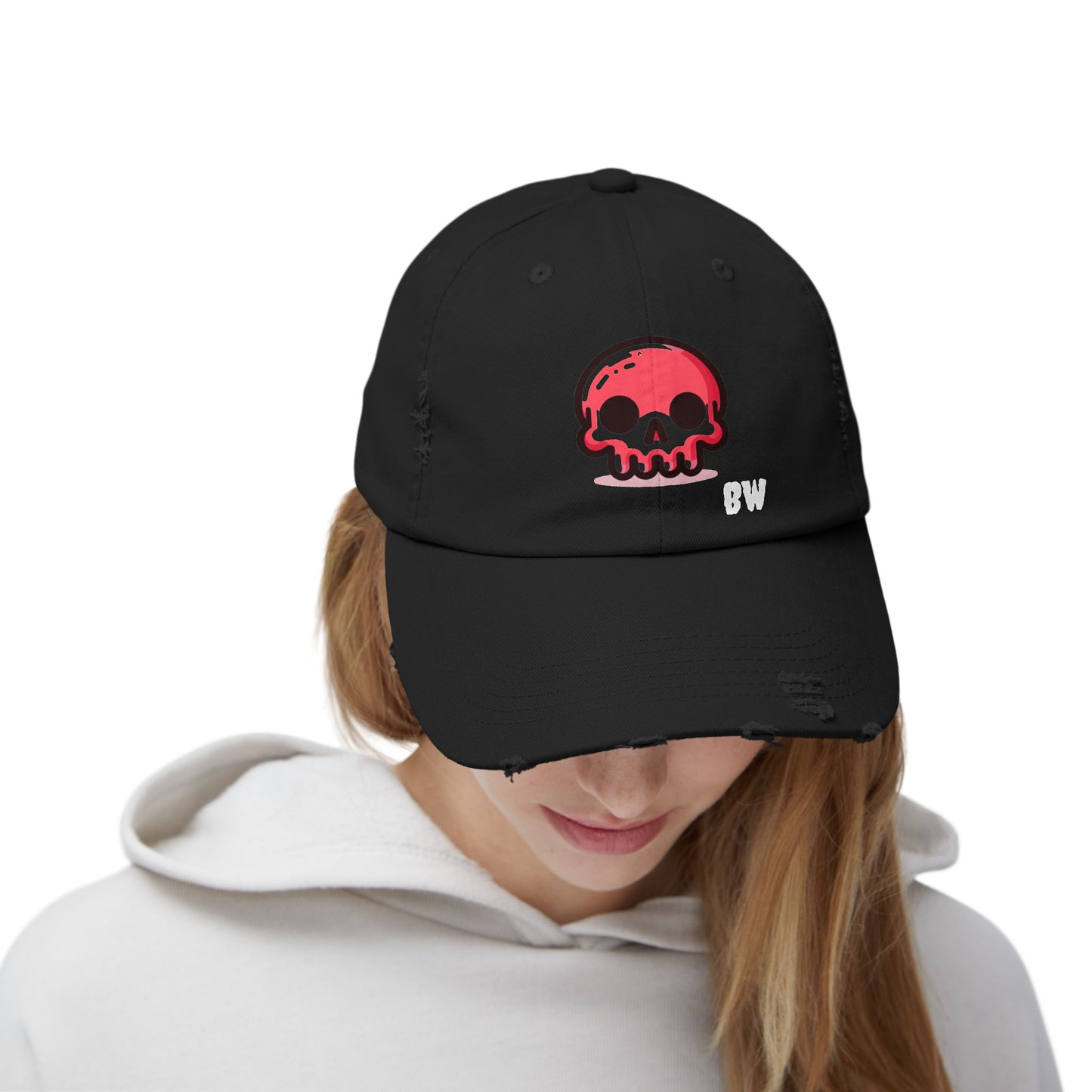 BW Cartoon Skull Cap