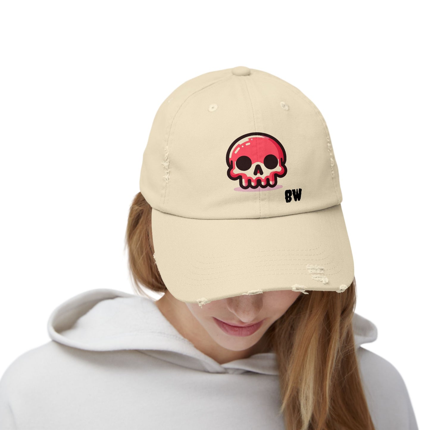 BW Cartoon Skull Cap