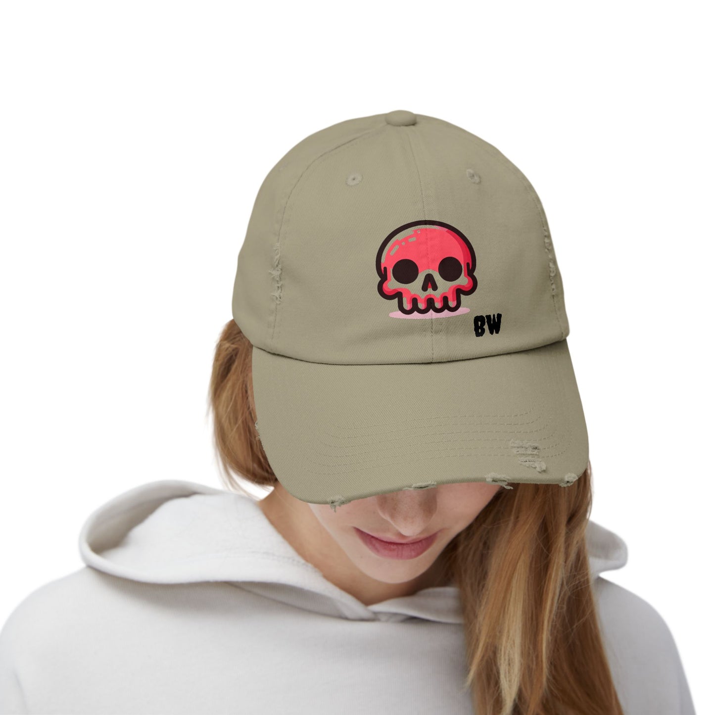 BW Cartoon Skull Cap